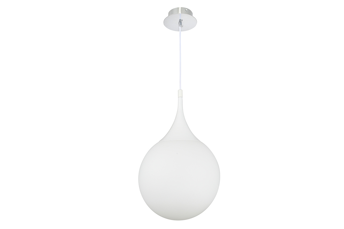 Suspensi�n dise�o cristal blanco 30cm DUKE