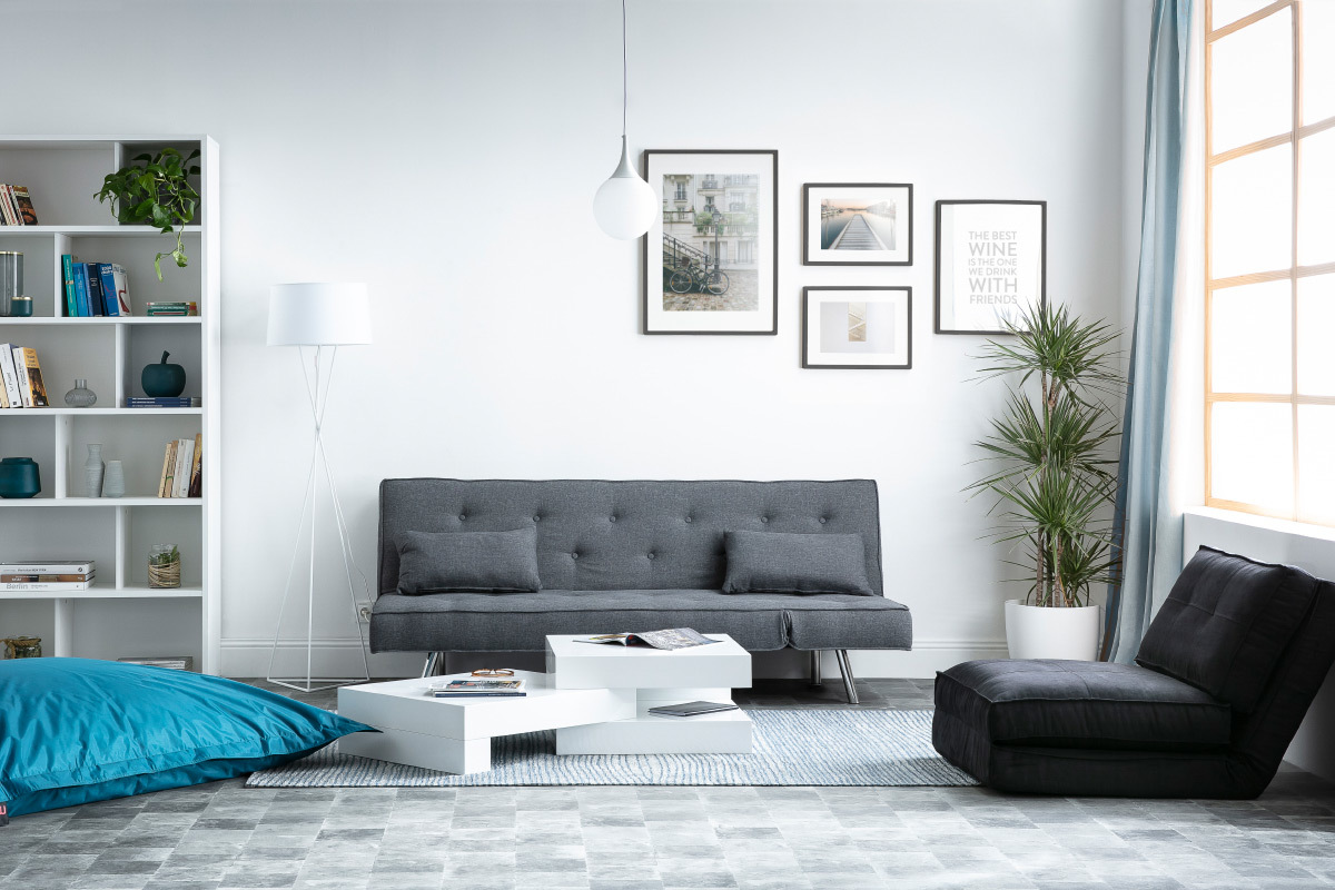 Suspensi�n dise�o cristal blanco 30cm DUKE