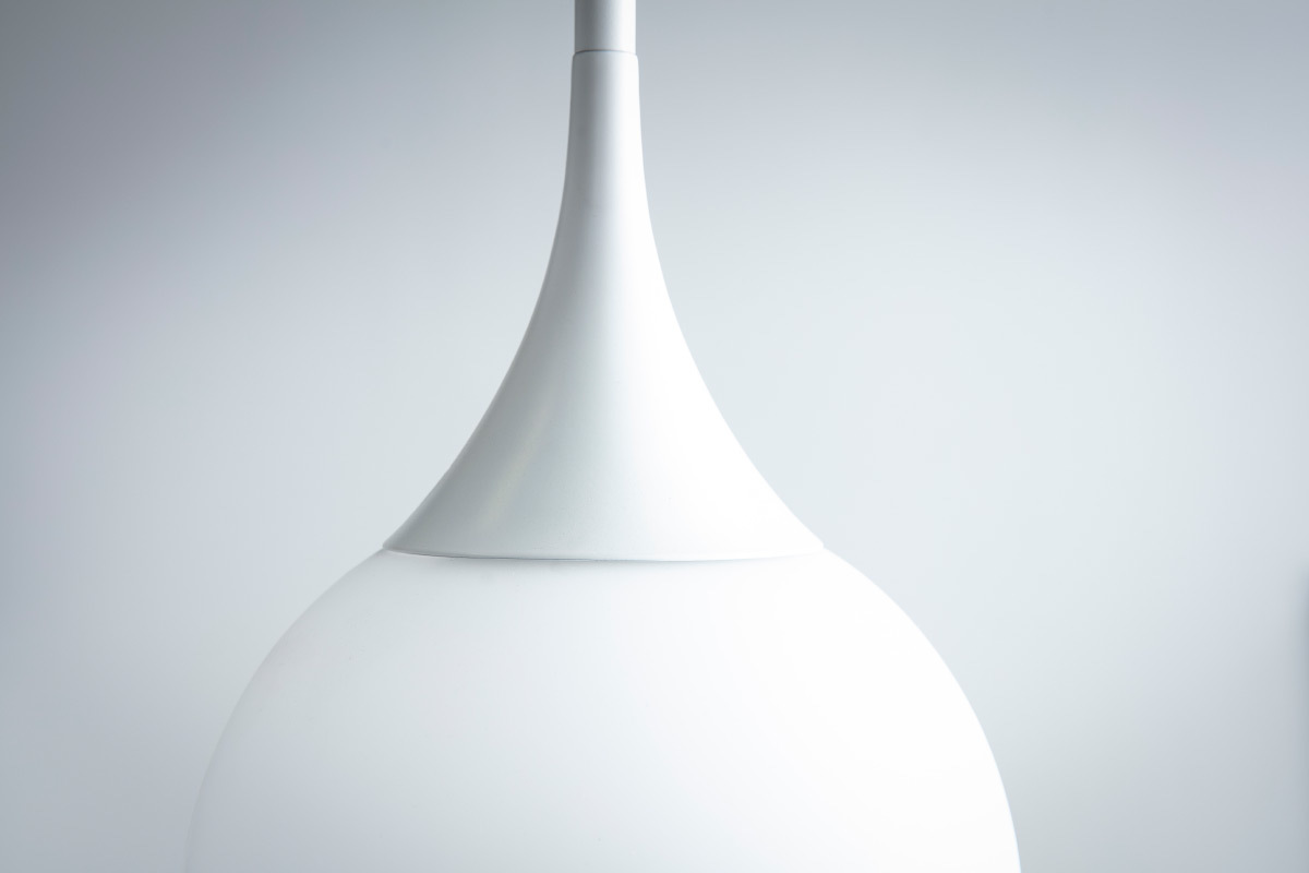 Suspensi�n dise�o cristal blanco 30cm DUKE