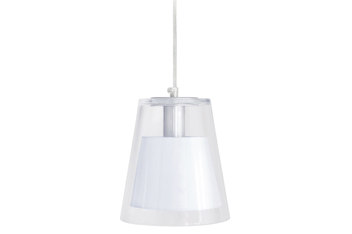 Suspensin diseo cristal y blanco ACROSS
