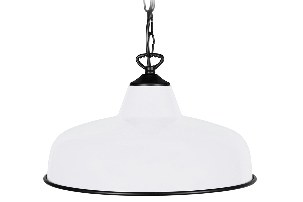 Suspensin diseo metal blanca VINTI