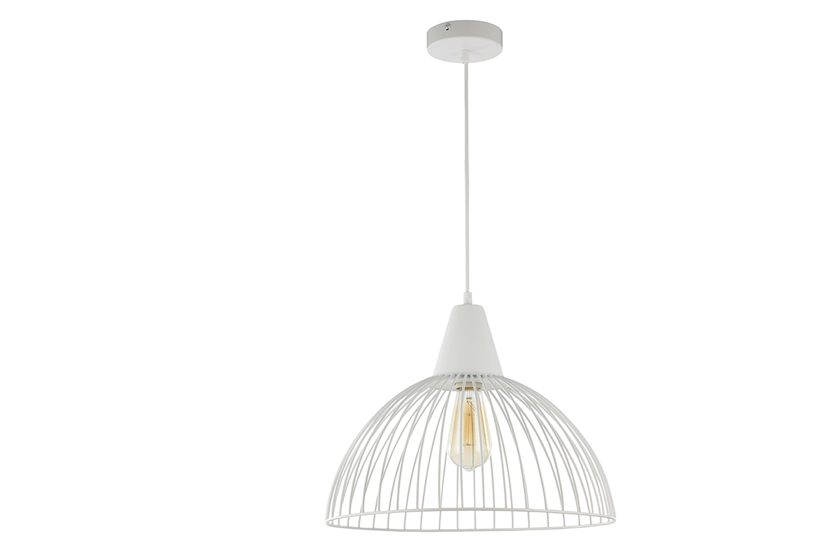 Suspensi�n dise�o metal blanco HOOP