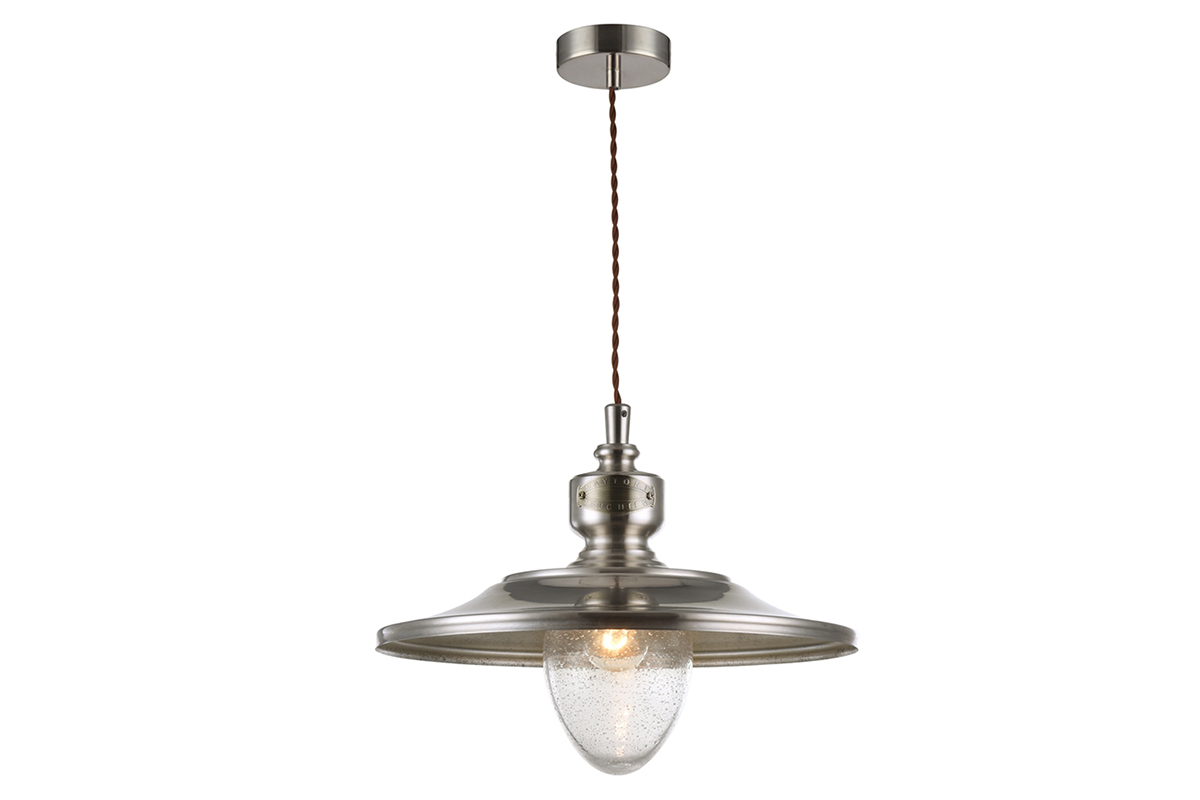 Suspensi�n dise�o metal cromado MARVIN