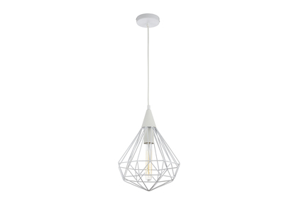 Suspensi&oacute;n metal blanco DIAMANT