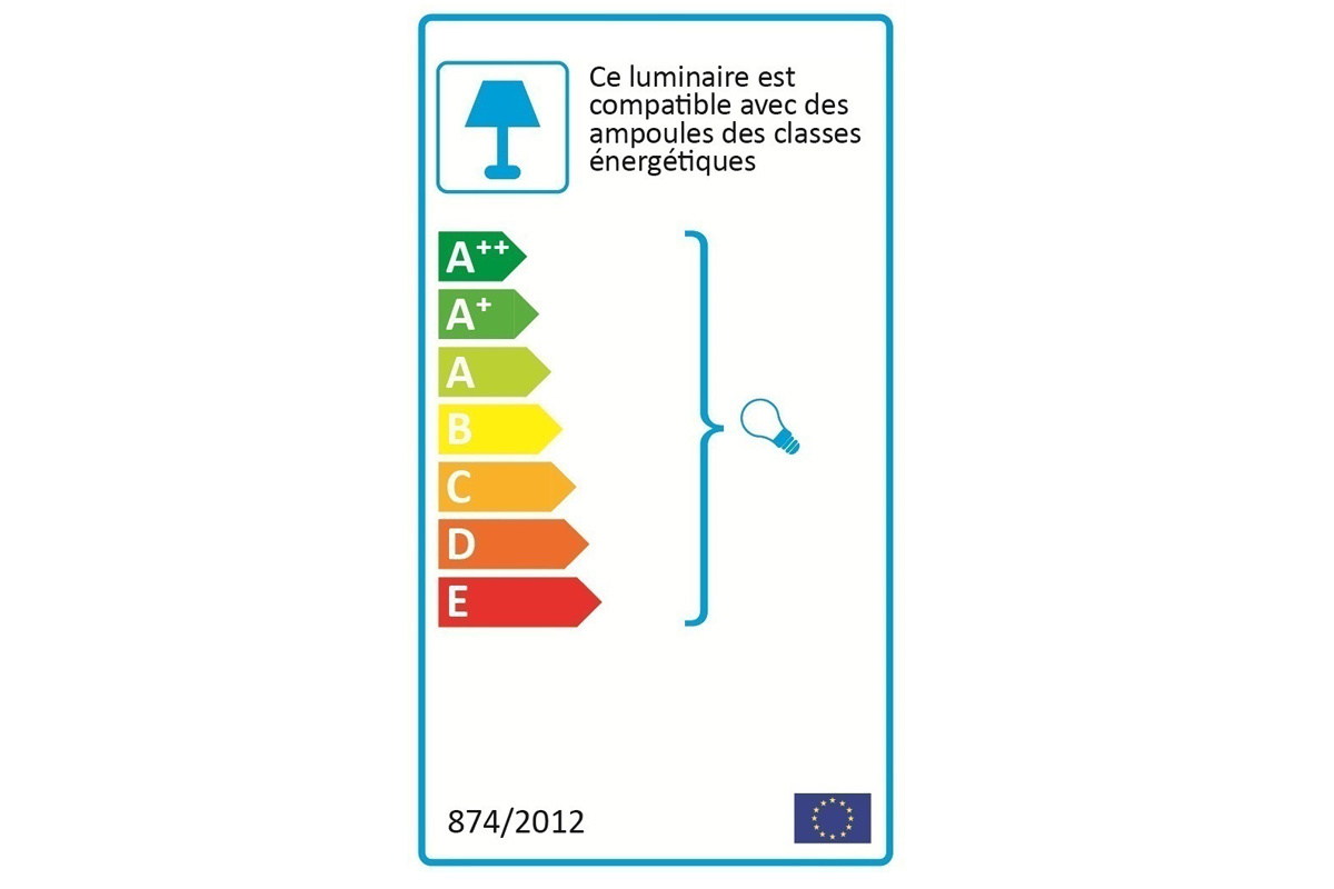 Suspensi�n semi esfera dise�o blanca POG