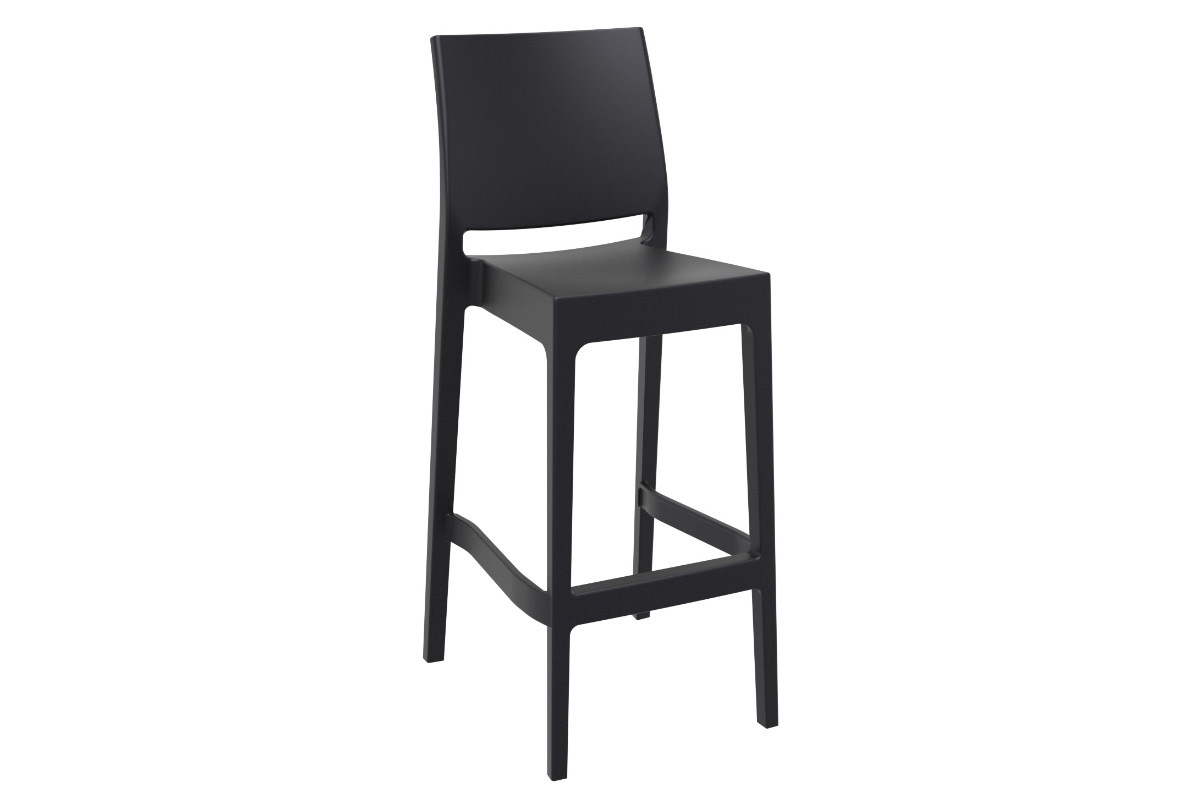 Taboretes de bar aoilables 75 cm color negro (lote de 4) CALAO