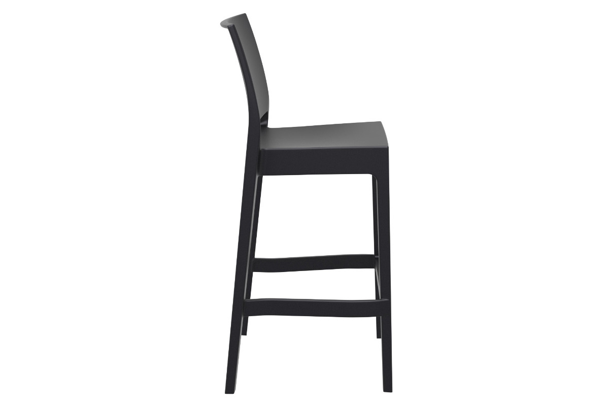 Taboretes de bar aoilables 75 cm color negro (lote de 4) CALAO