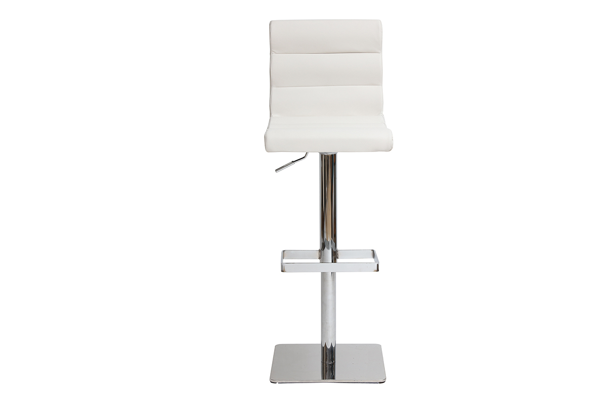 Taburete de bar de diseño blanco COLOMBUS