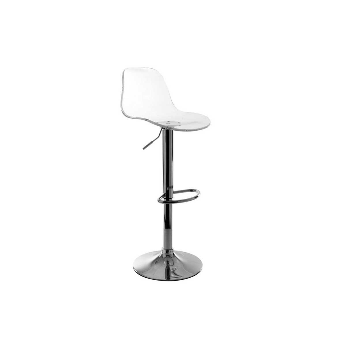 Taburete de bar de diseño transparente GALILEO