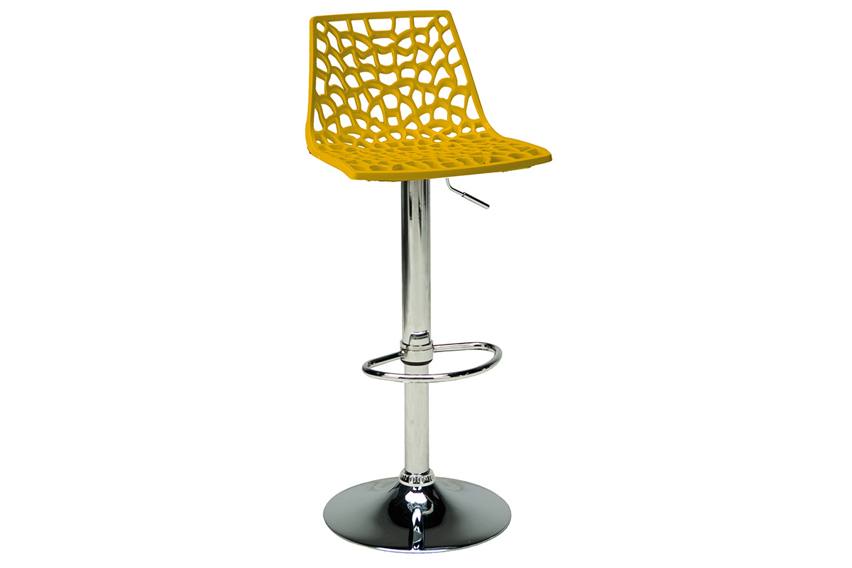 Taburete de bar diseo amarillo ATRAX