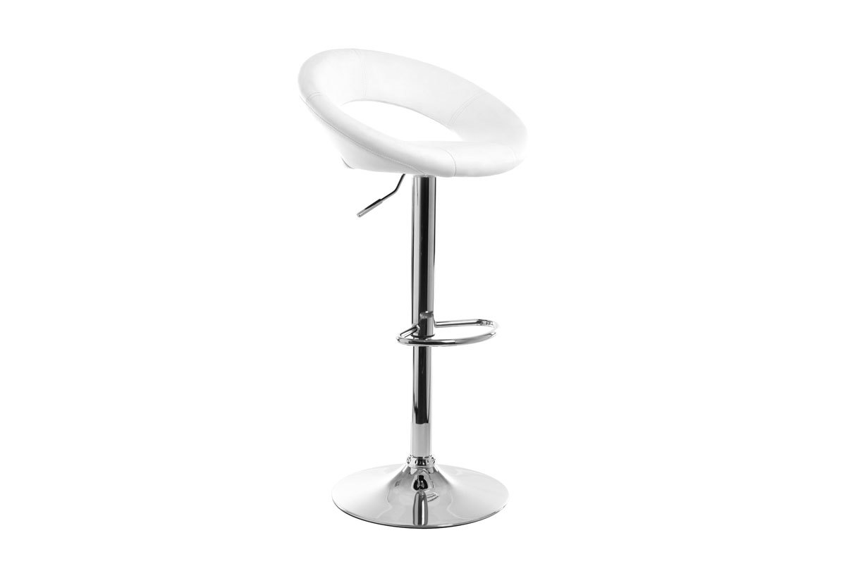 Taburete de bar diseo blanco NEWTON