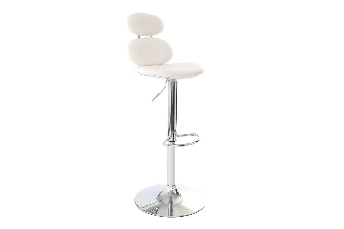 Taburete de bar diseo blanco STONE