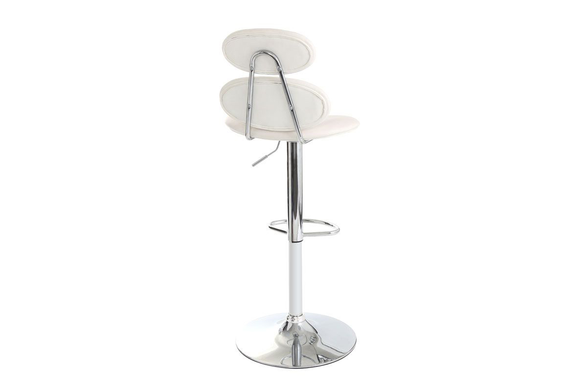Taburete de bar diseo blanco STONE
