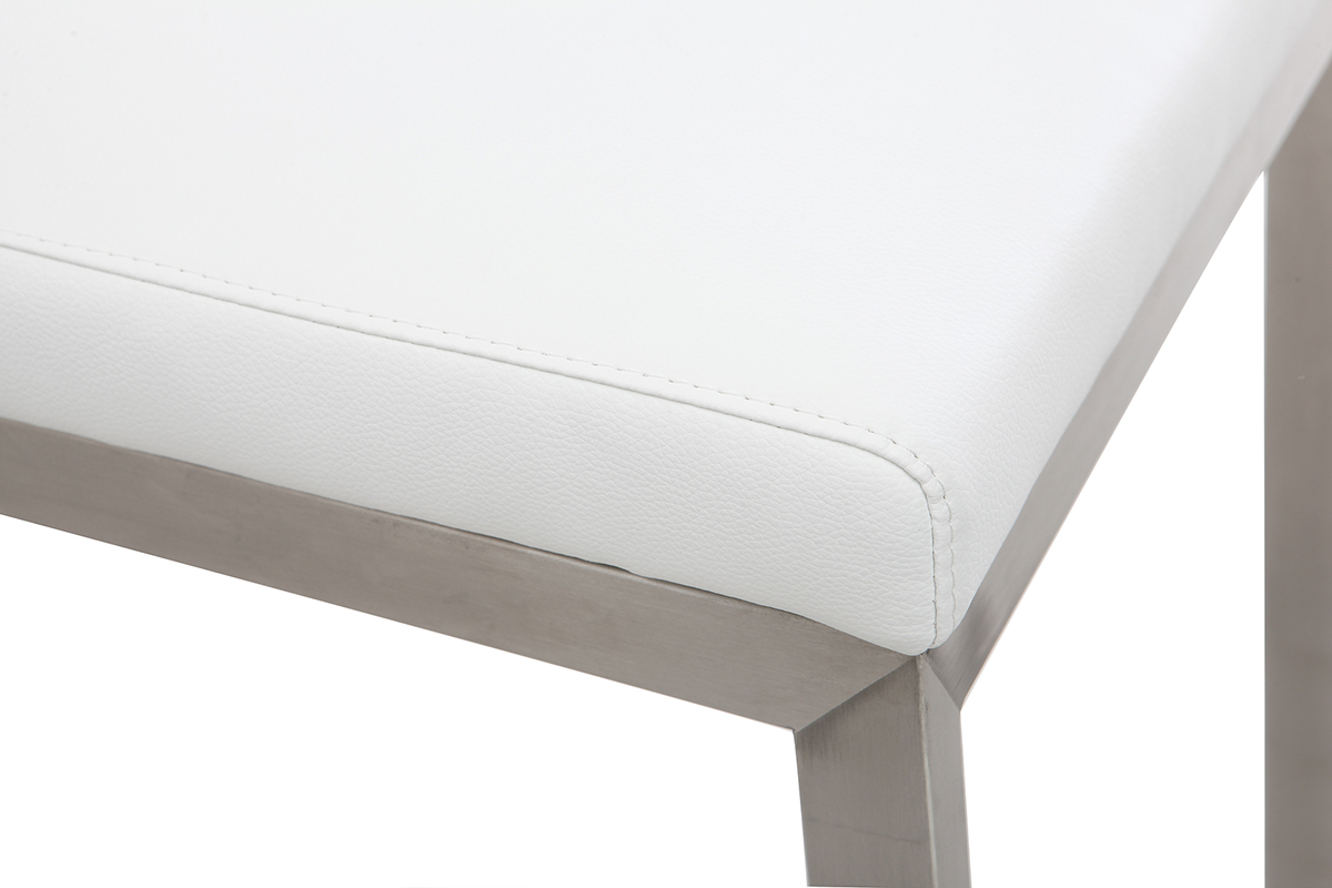 Taburete de bar diseo contemporneo con pies de aluminio (lote de 2) STELLAR