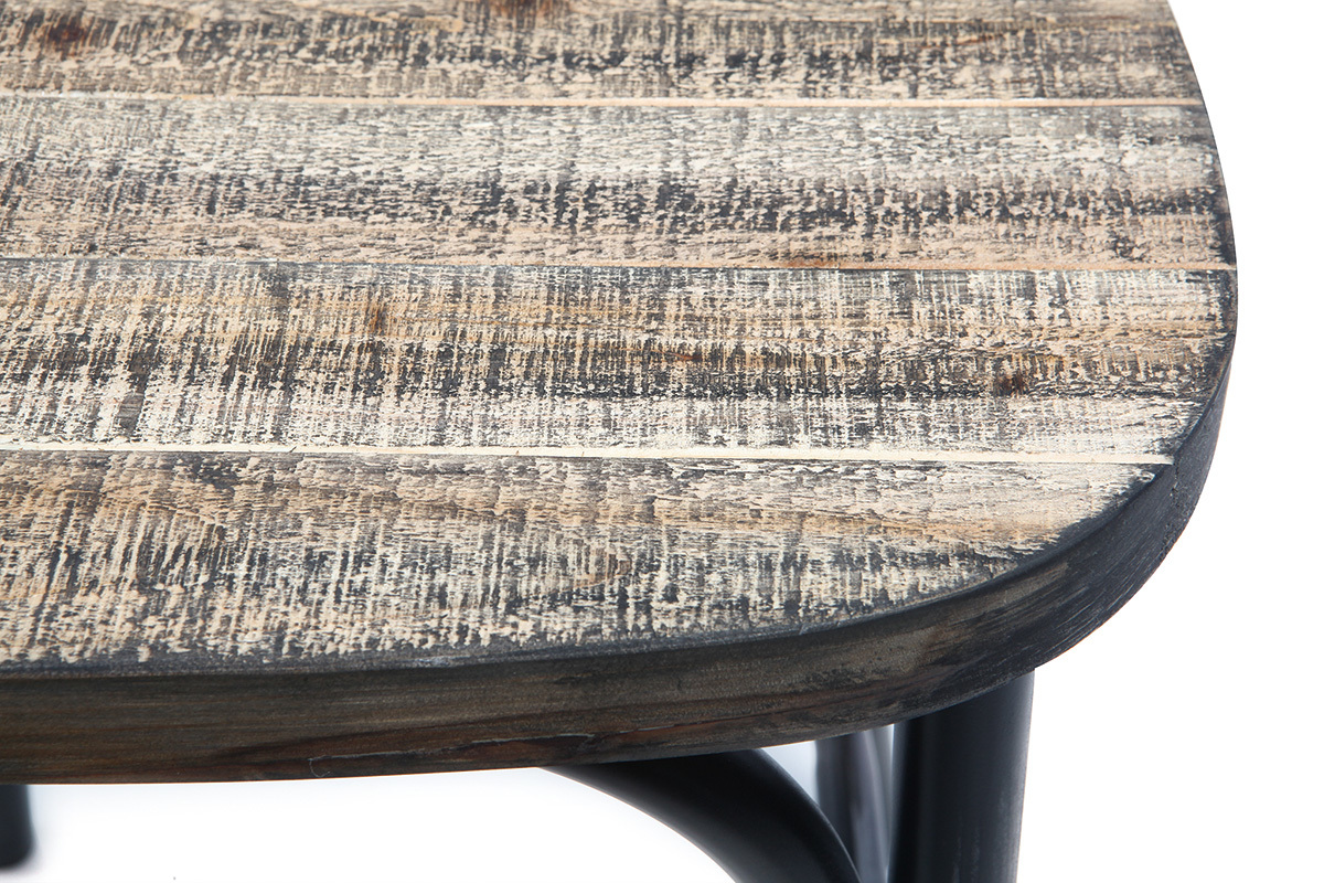 Taburete de bar dise�o negro JAKE