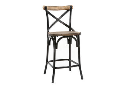 Taburete de bar dise&ntilde;o negro JAKE