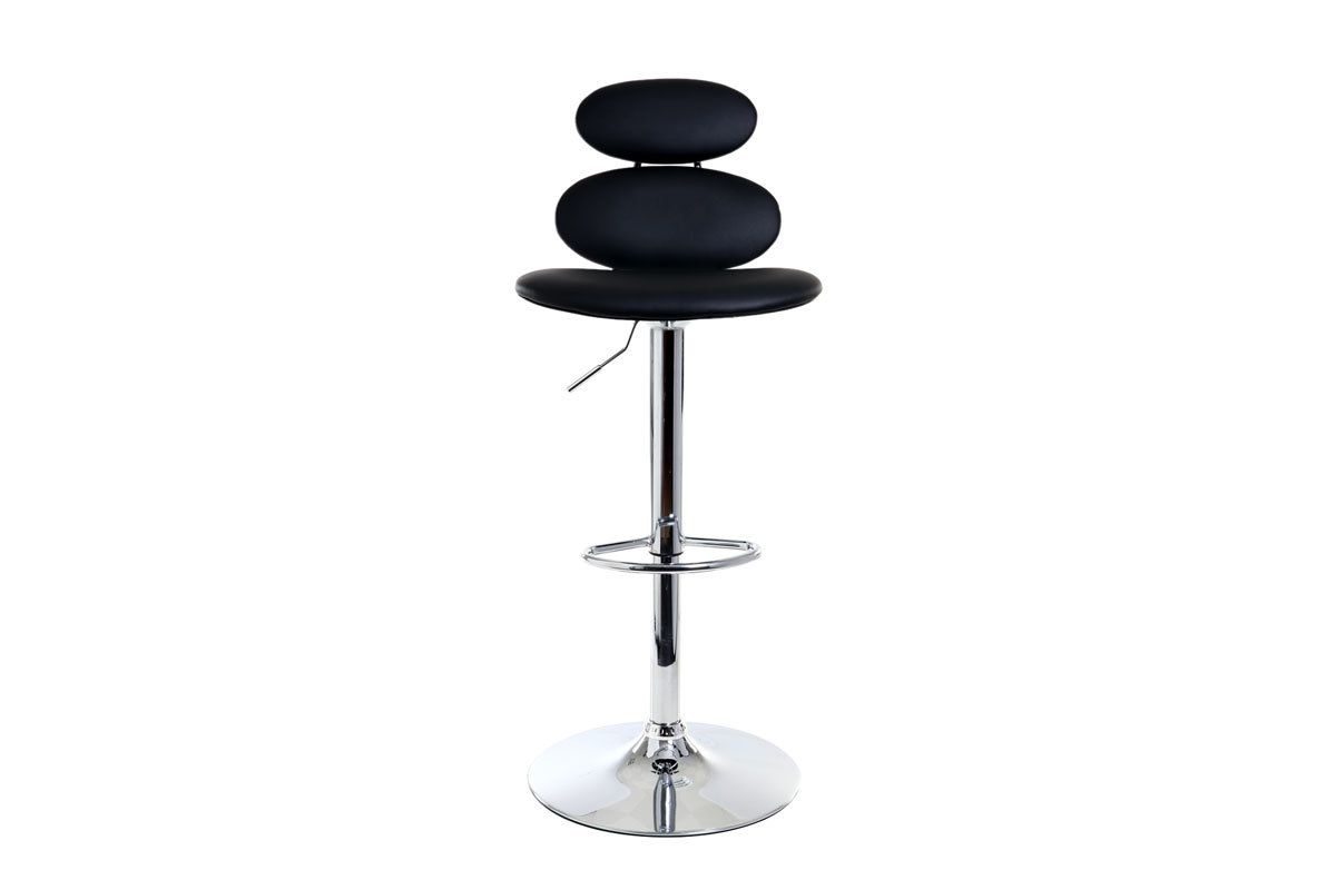 Taburete de bar diseo negro STONE