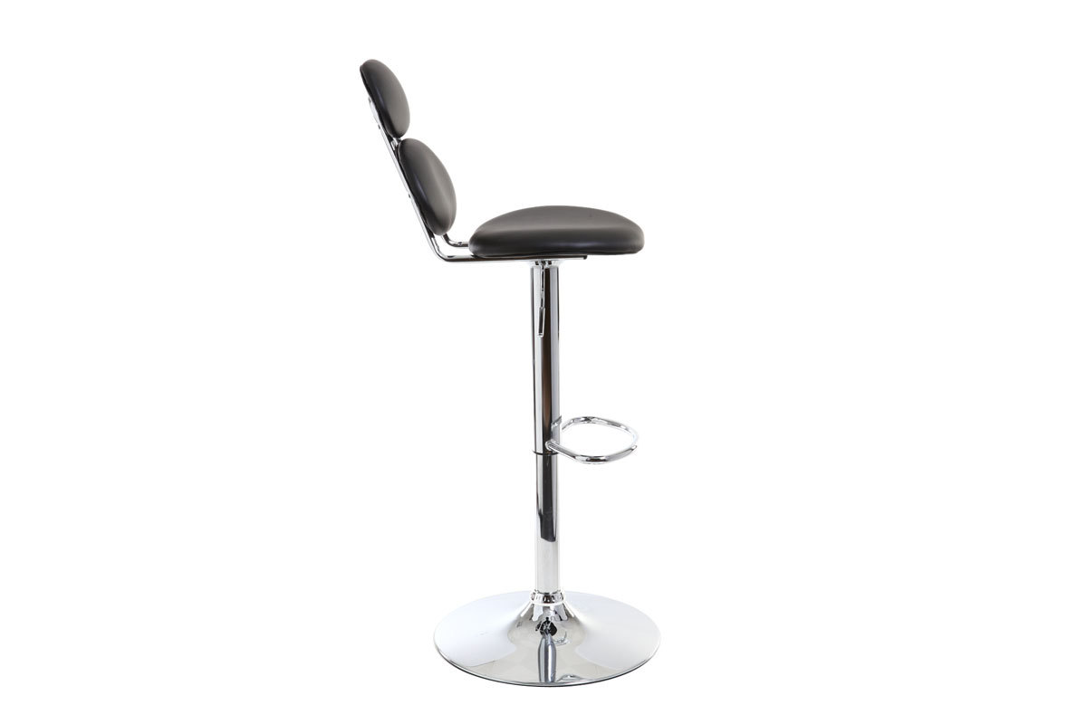 Taburete de bar diseo negro STONE