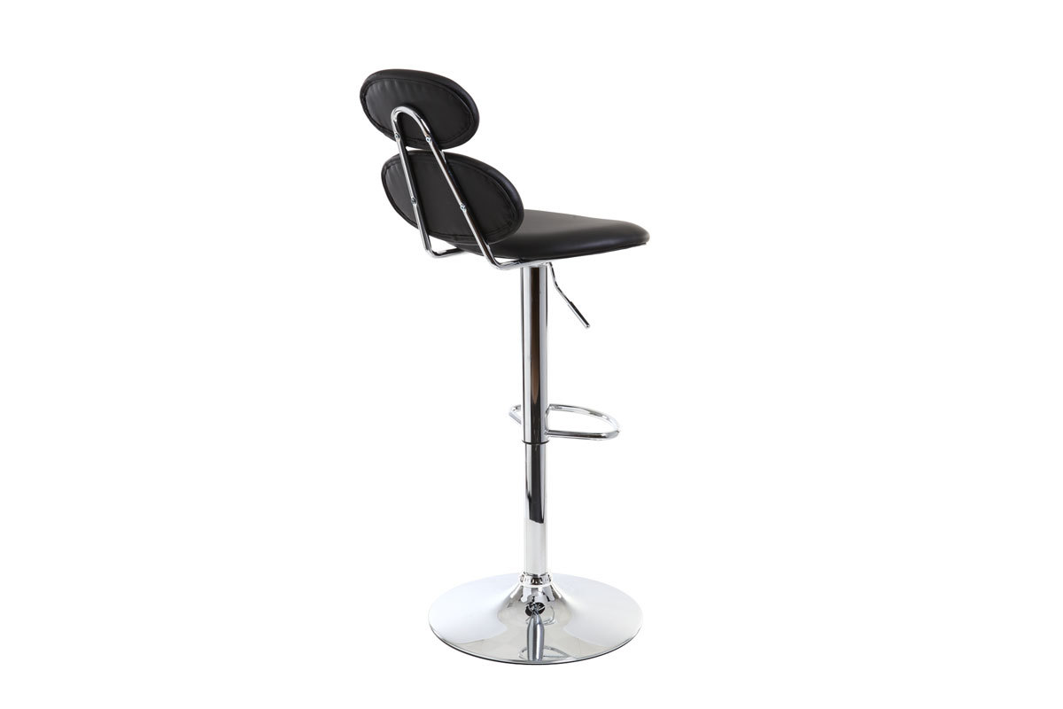 Taburete de bar diseo negro STONE
