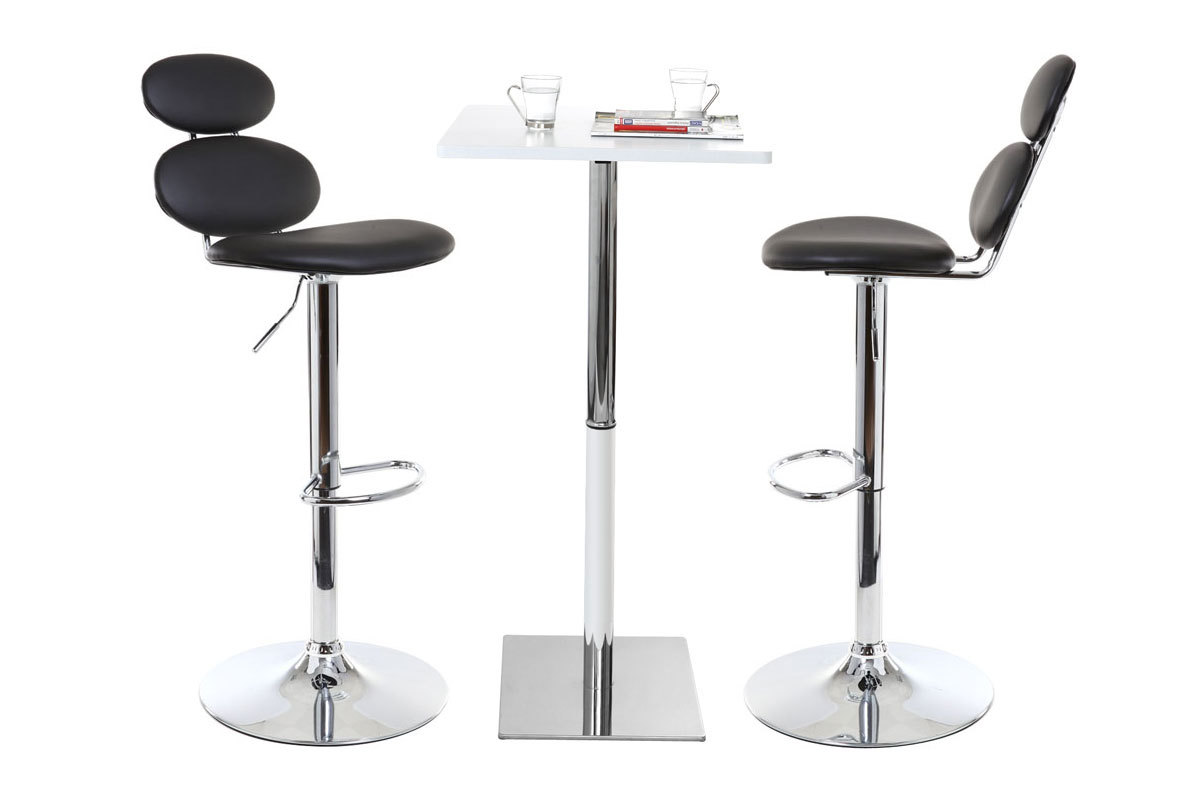 Taburete de bar diseo negro STONE
