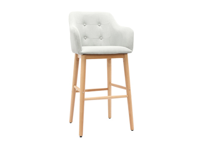 Taburete de bar escandinavo 75cm gris claro BALTIK