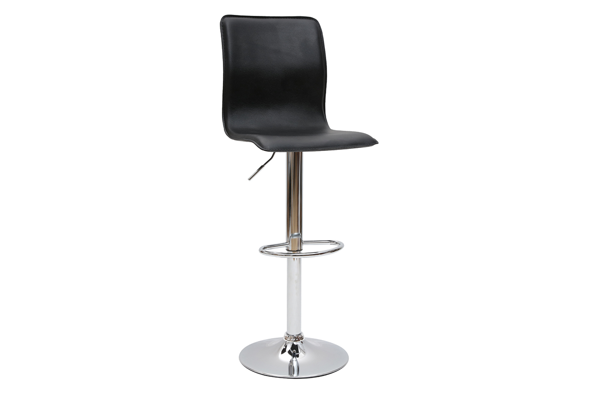 Taburete de bar lounge SURF ALTO color negro (lote de dos)