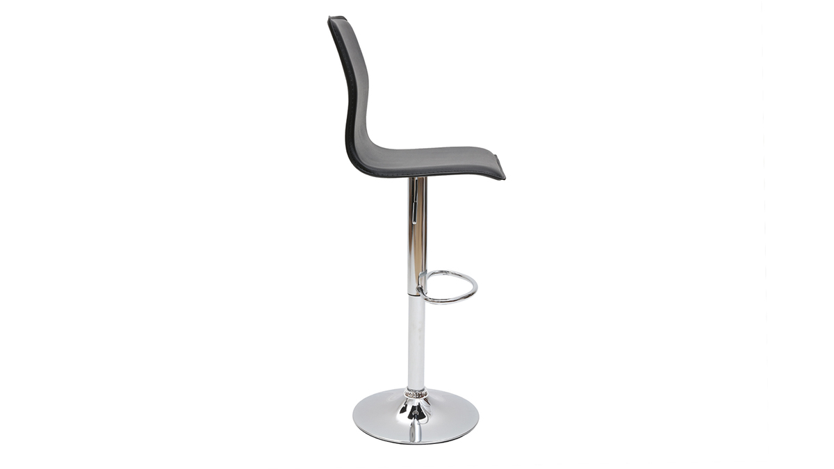 Taburete de bar lounge SURF ALTO color negro (lote de dos)