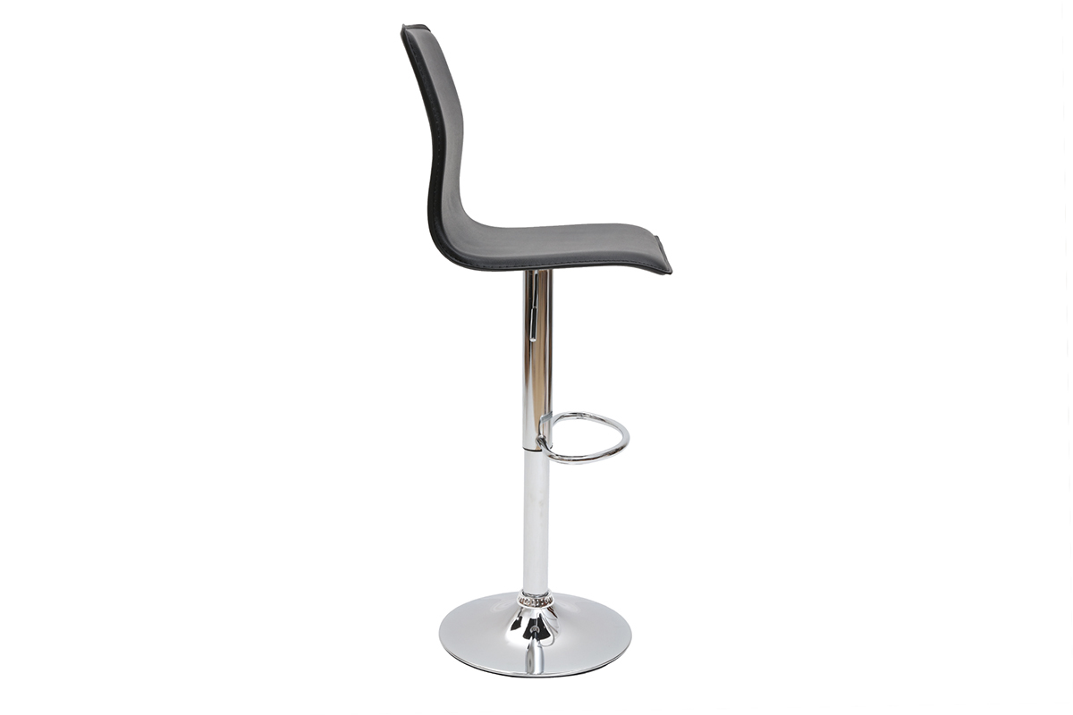 Taburete de bar lounge SURF ALTO color negro (lote de dos)