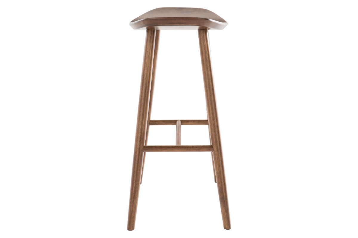 Taburete de bar moderno nogal 72cm DEMORY