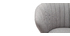 Taburete de bar moderno tejido gris 65 cm DALLY