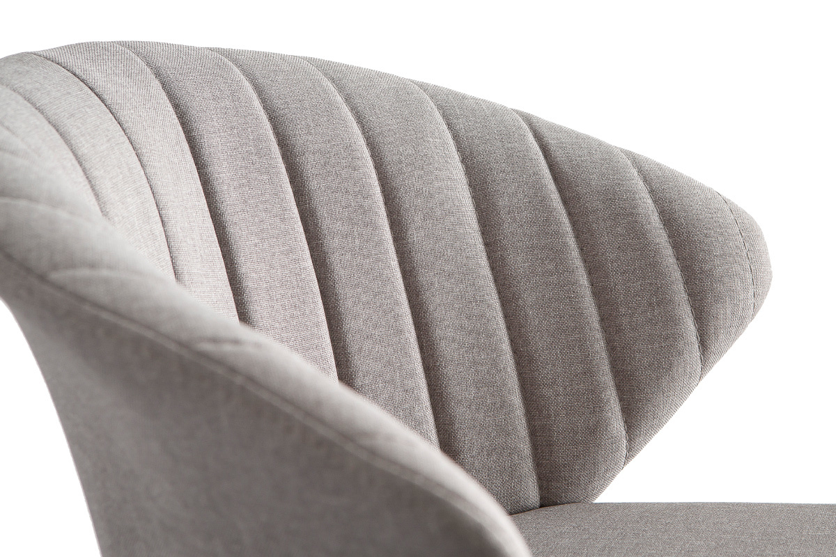 Taburete de bar moderno tejido gris 75cm DALLY