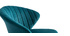 Taburete de bar moderno terciopelo azul petróleo 78 cm DALLY