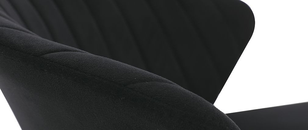 Taburete de bar moderno terciopelo negro 78 cm DALLY