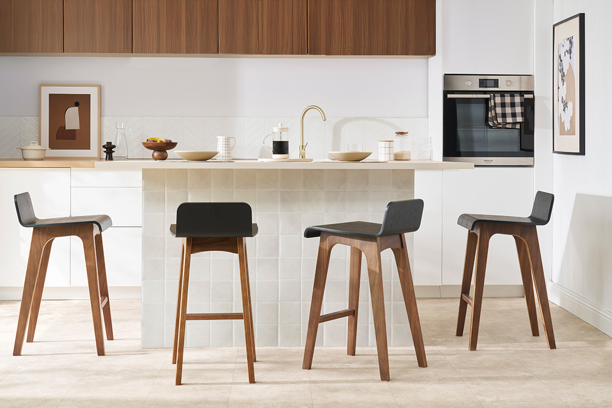 Taburete de bar negro 65 cm BALTIK