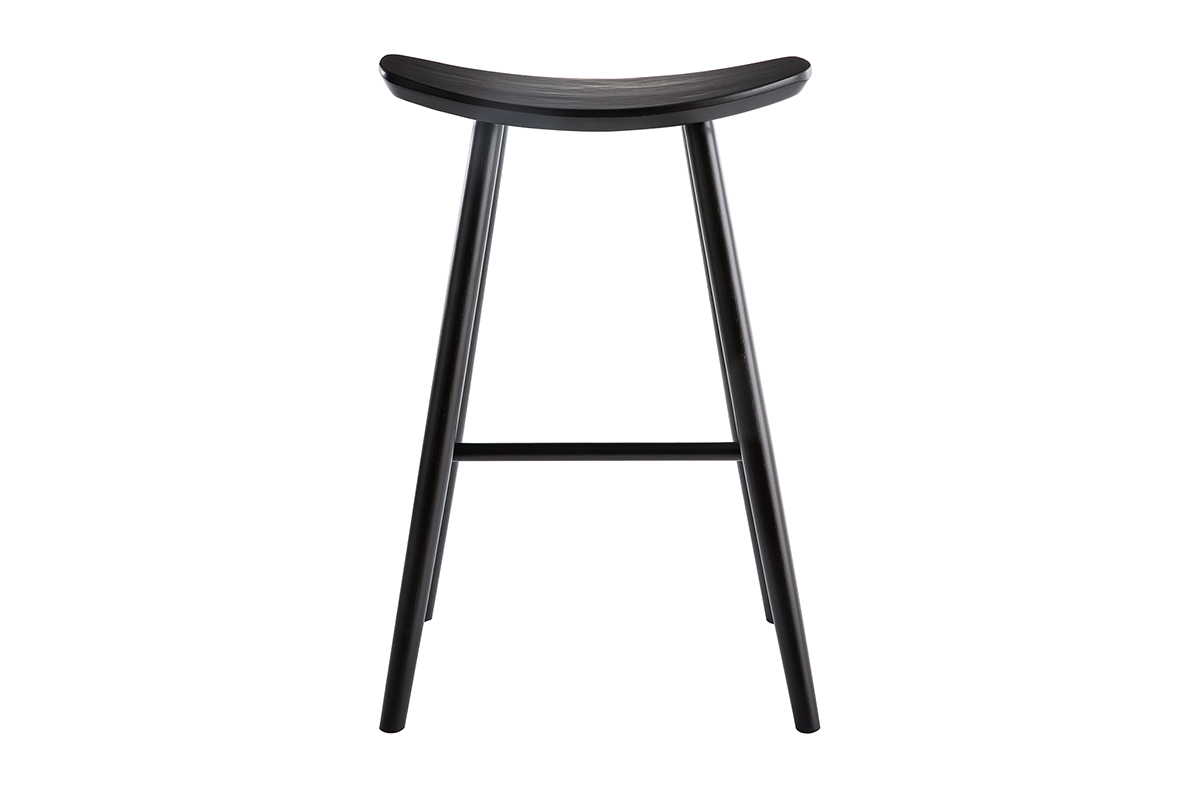 Taburete de bar negro de dise�o 72 cm DEMORY