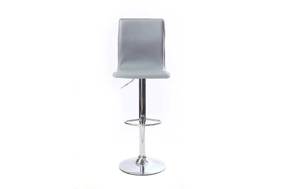 Taburete de bar surf alto color gris moderno (lote de 2)