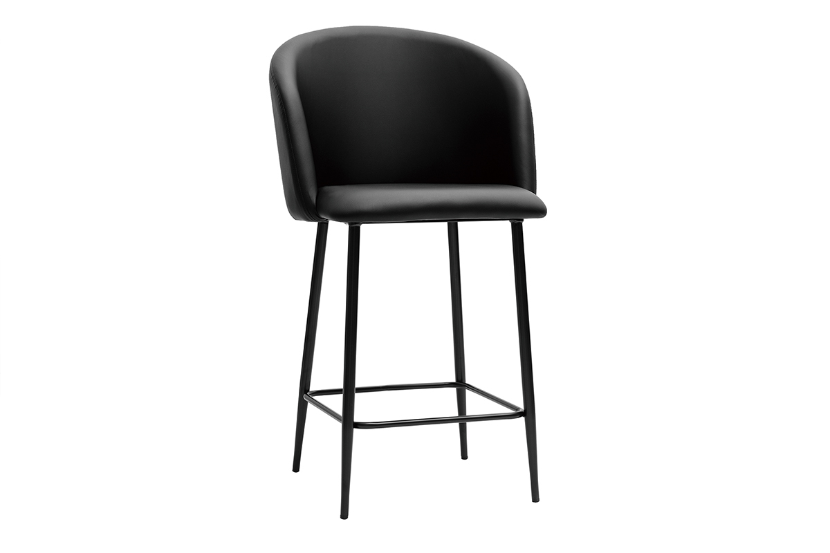 Taburete de cocina de diseo negro 68 cm VANITY
