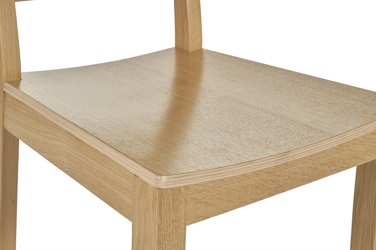 Taburete de cocina de roble nrdico 65 cm MELVIL