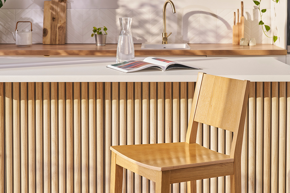 Taburete de cocina de roble nrdico 65 cm MELVIL