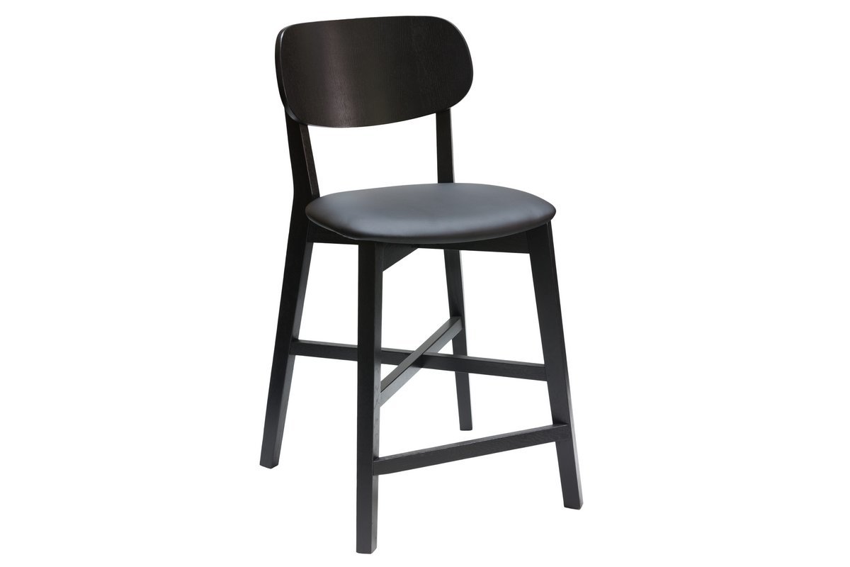 Taburete de cocina negro 65 cm LUCIA