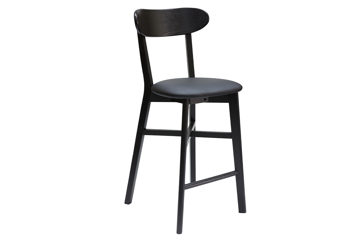 Taburete de cocina vintage negro 65cm DOVE