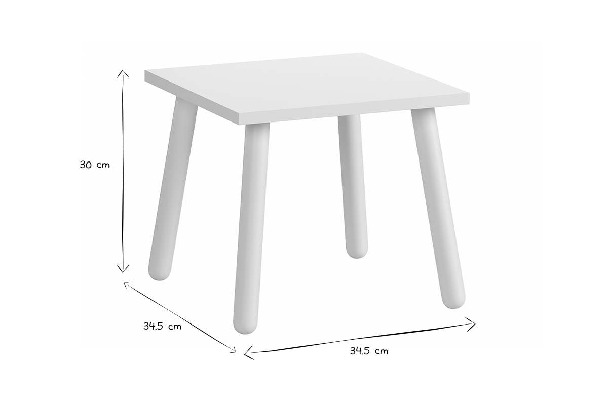 Taburete infantil nrdico de madera clara FOXY