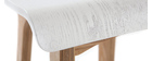 Taburete / silla de bar diseño madera natural y blanco escandinavo BALTIK