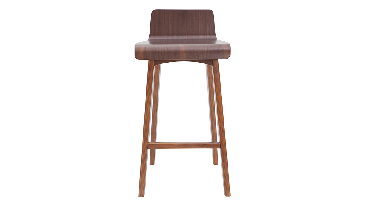 Taburete / Silla de bar madera oscura 65 cm BALTIK