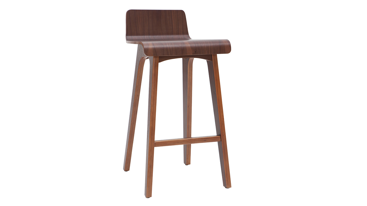 Taburete / Silla de bar madera oscura 65 cm BALTIK