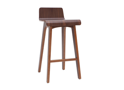 Taburete / Silla de bar madera oscura 65 cm BALTIK