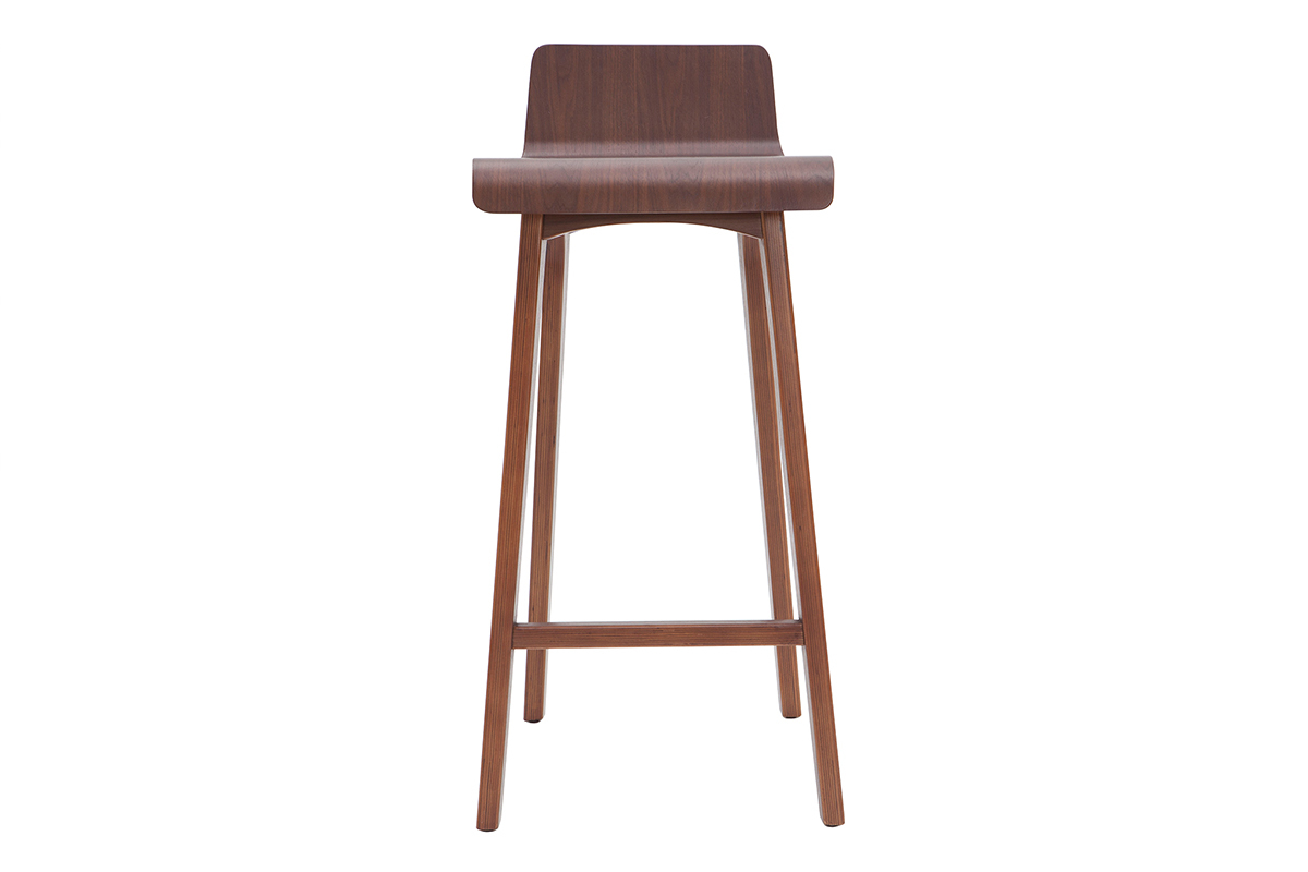 Taburete / Silla de bar madera oscura 75 cm BALTIK
