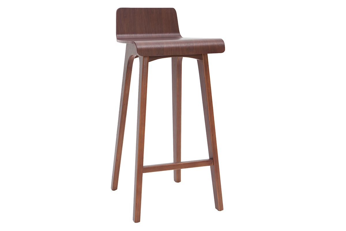 Taburete / Silla de bar madera oscura 75 cm BALTIK