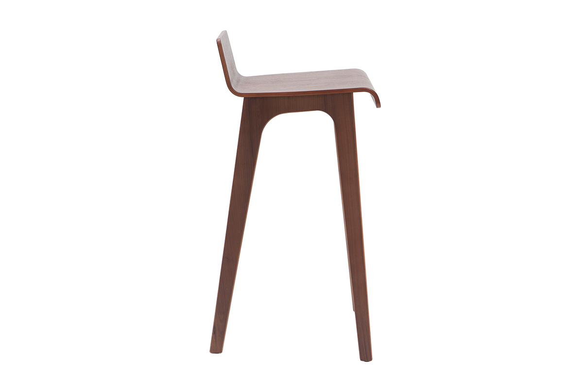 Taburete / Silla de bar madera oscura 75 cm BALTIK