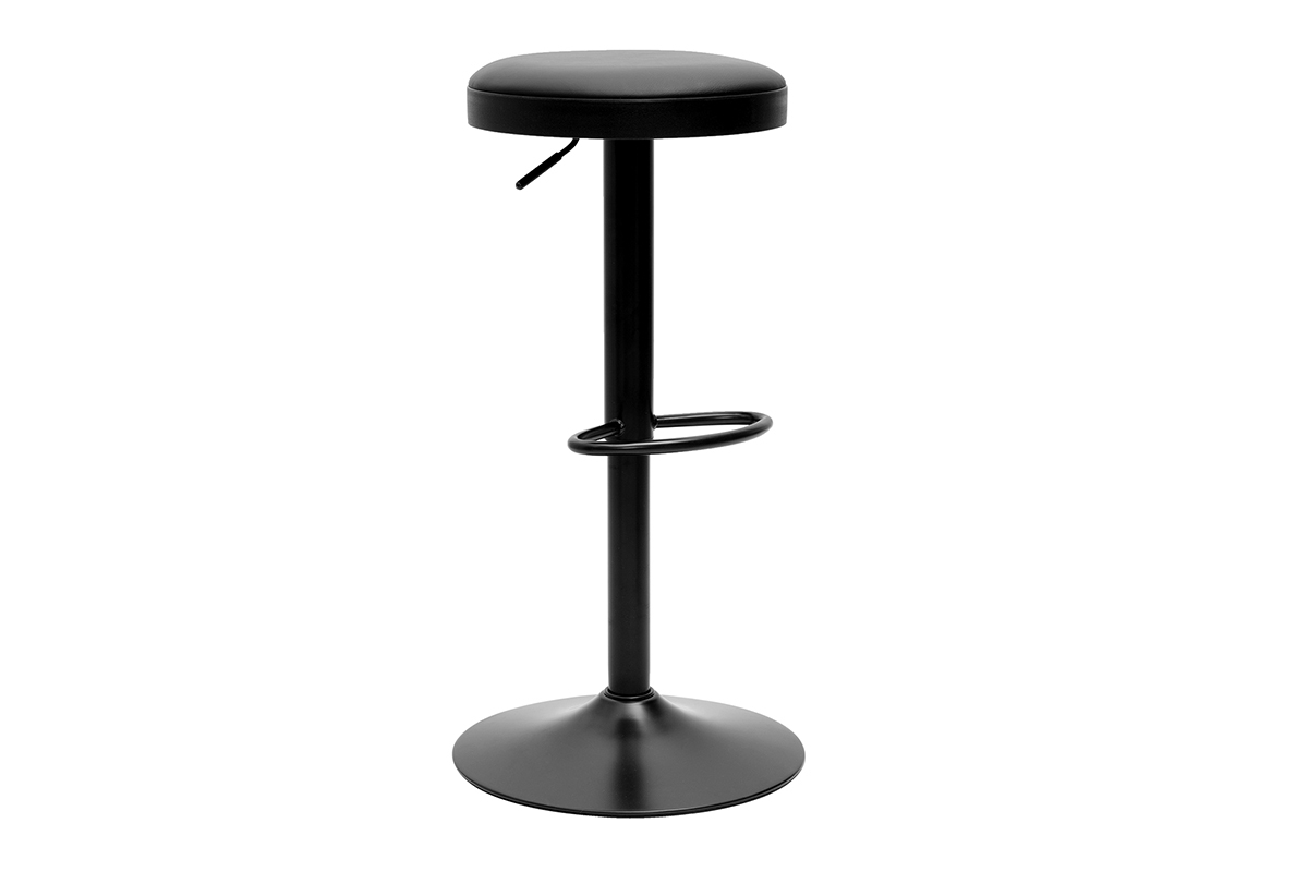 Taburetes de bar ajustables negros (juego de 2) BYRON